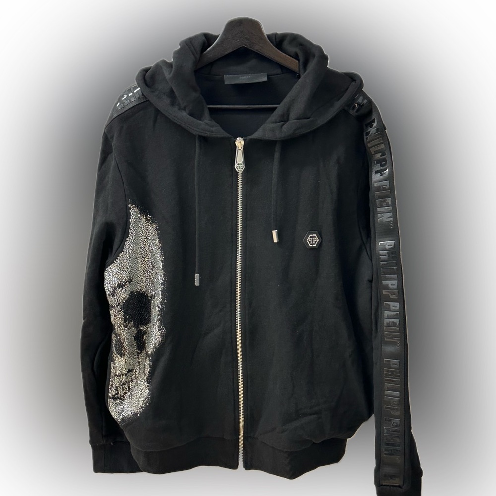 👨🏻‍💼 Philipp Plein 💀 Men’s Black Hoodie